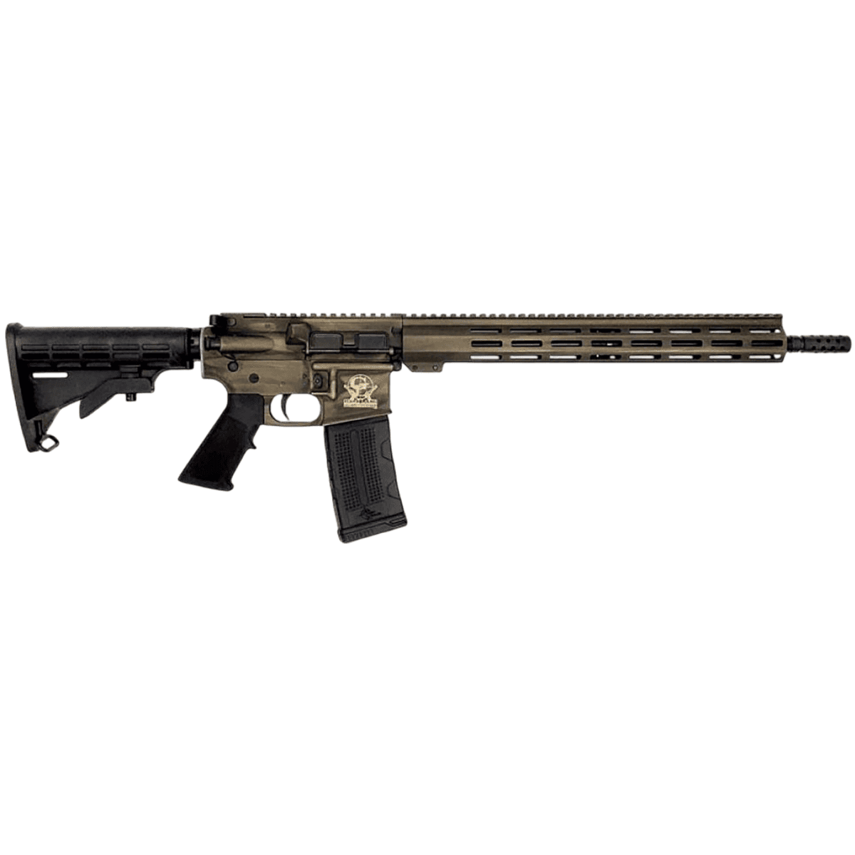 Great Lakes Firearms AR-15 Freedom Series Rifle, 16" Black Nitride Threaded Barrel Bronze Battleworn Cerakote Aluminum Receiver w/Picatinny Rail M-LOK Handguard Black Polymer Stock Mil-Spec Grip 30+1rd 223 Wylde - GL15223BBRZ Great Lakes Firearms AR-15 Freedom Series Rifle, 16" Black Nitride Threaded Barrel Bronze Battleworn Cerakote Aluminum Receiver w/Picatinny Rail M-LOK Handguard Black Polymer Stock Mil-Spec Grip 30+1rd 223 Wylde - GL15223BBRZ
