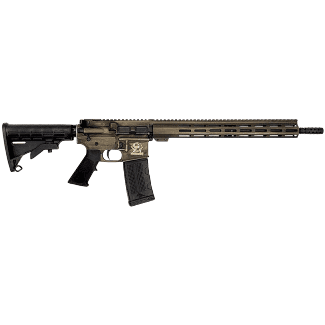Great Lakes Firearms AR-15 Freedom Series Rifle, 16" Black Nitride Threaded Barrel Bronze Battleworn Cerakote Aluminum Receiver w/Picatinny Rail M-LOK Handguard Black Polymer Stock Mil-Spec Grip 30+1rd 223 Wylde - GL15223BBRZ Great Lakes Firearms AR-15 Freedom Series Rifle, 16" Black Nitride Threaded Barrel Bronze Battleworn Cerakote Aluminum Receiver w/Picatinny Rail M-LOK Handguard Black Polymer Stock Mil-Spec Grip 30+1rd 223 Wylde - GL15223BBRZ