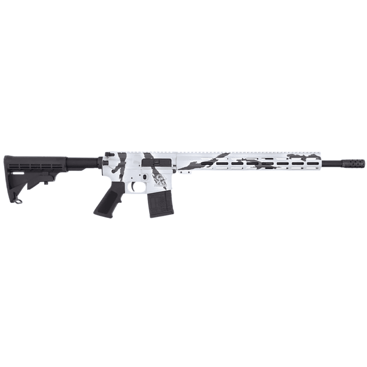 Great Lakes Firearms AR-15 Rifle, 16" Black Nitride Threaded Barrel Pursuit Snow Cerakote Aluminum Receiver w/Picatinny Rail M-LOK Handguard Black Polymer Stock Mil-Spec Grip 30+1rd 223 Wylde - GL15223PSNO Great Lakes Firearms AR-15 Rifle, 16" Black Nitride Threaded Barrel Pursuit Snow Cerakote Aluminum Receiver w/Picatinny Rail M-LOK Handguard Black Polymer Stock Mil-Spec Grip 30+1rd 223 Wylde - GL15223PSNO