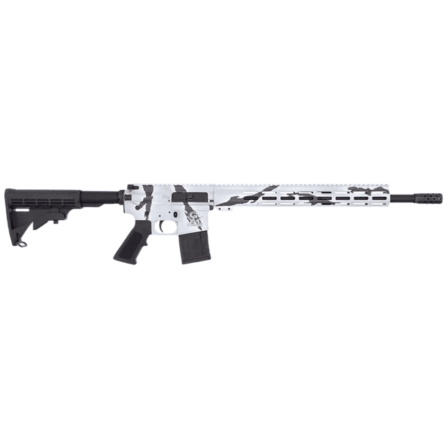 Great Lakes Firearms AR-15 Rifle, 16" Black Nitride Threaded Barrel Pursuit Snow Cerakote Aluminum Receiver w/Picatinny Rail M-LOK Handguard Black Polymer Stock Mil-Spec Grip 30+1rd 223 Wylde - GL15223PSNO Great Lakes Firearms AR-15 Rifle, 16" Black Nitride Threaded Barrel Pursuit Snow Cerakote Aluminum Receiver w/Picatinny Rail M-LOK Handguard Black Polymer Stock Mil-Spec Grip 30+1rd 223 Wylde - GL15223PSNO