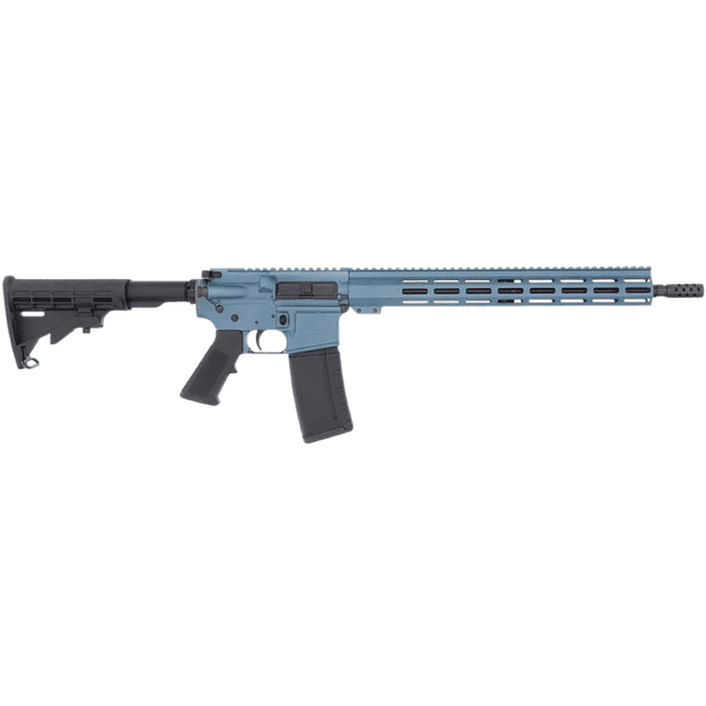 Great Lakes Firearms AR-15 Rifle, 16" Black Nitride Threaded Barrel Blue Titanium Cerakote Aluminum Receiver w/Picatinny Rail M-LOK Handguard Black Polymer Stock Mil-Spec Grip 30+1rd 223 Wylde - GL15223BLU Great Lakes Firearms AR-15 Rifle, 16" Black Nitride Threaded Barrel Blue Titanium Cerakote Aluminum Receiver w/Picatinny Rail M-LOK Handguard Black Polymer Stock Mil-Spec Grip 30+1rd 223 Wylde - GL15223BLU