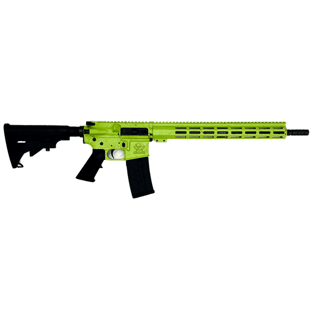 Great Lakes Firearms AR-15 Splatter Series Rifle, 16" Black Nitride Threaded Barrel Zombie Splatter Cerakote Aluminum Receiver w/Picatinny Rail M-LOK Handguard Black Polymer Stock Mil-Spec Grip 30+1rd 223 Wylde - GL15223SZOM Great Lakes Firearms AR-15 Splatter Series Rifle, 16" Black Nitride Threaded Barrel Zombie Splatter Cerakote Aluminum Receiver w/Picatinny Rail M-LOK Handguard Black Polymer Stock Mil-Spec Grip 30+1rd 223 Wylde - GL15223SZOM