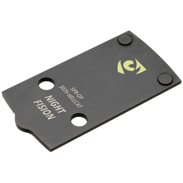 Night Fision Pistol Optic Plate, Black 17-4 Stainless Steel Mounts Holosun 507k Optics to Springfield Hellcat Pro Models - SPROP507KHELLCAT Night Fision Pistol Optic Plate, Black 17-4 Stainless Steel Mounts Holosun 507k Optics to Springfield Hellcat Pro Models - SPROP507KHELLCAT