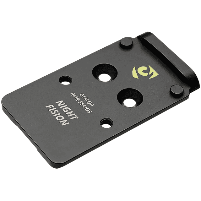 Night Fision Pistol Optic Plate, Black 17-4 Stainless Steel Mounts Trijicon RMR/ Holosun 507c Optics to Glock MOS Models (excludes Slimline models) - GLKOPRMRFSMOS Night Fision Pistol Optic Plate, Black 17-4 Stainless Steel Mounts Trijicon RMR/ Holosun 507c Optics to Glock MOS Models (excludes Slimline models) - GLKOPRMRFSMOS