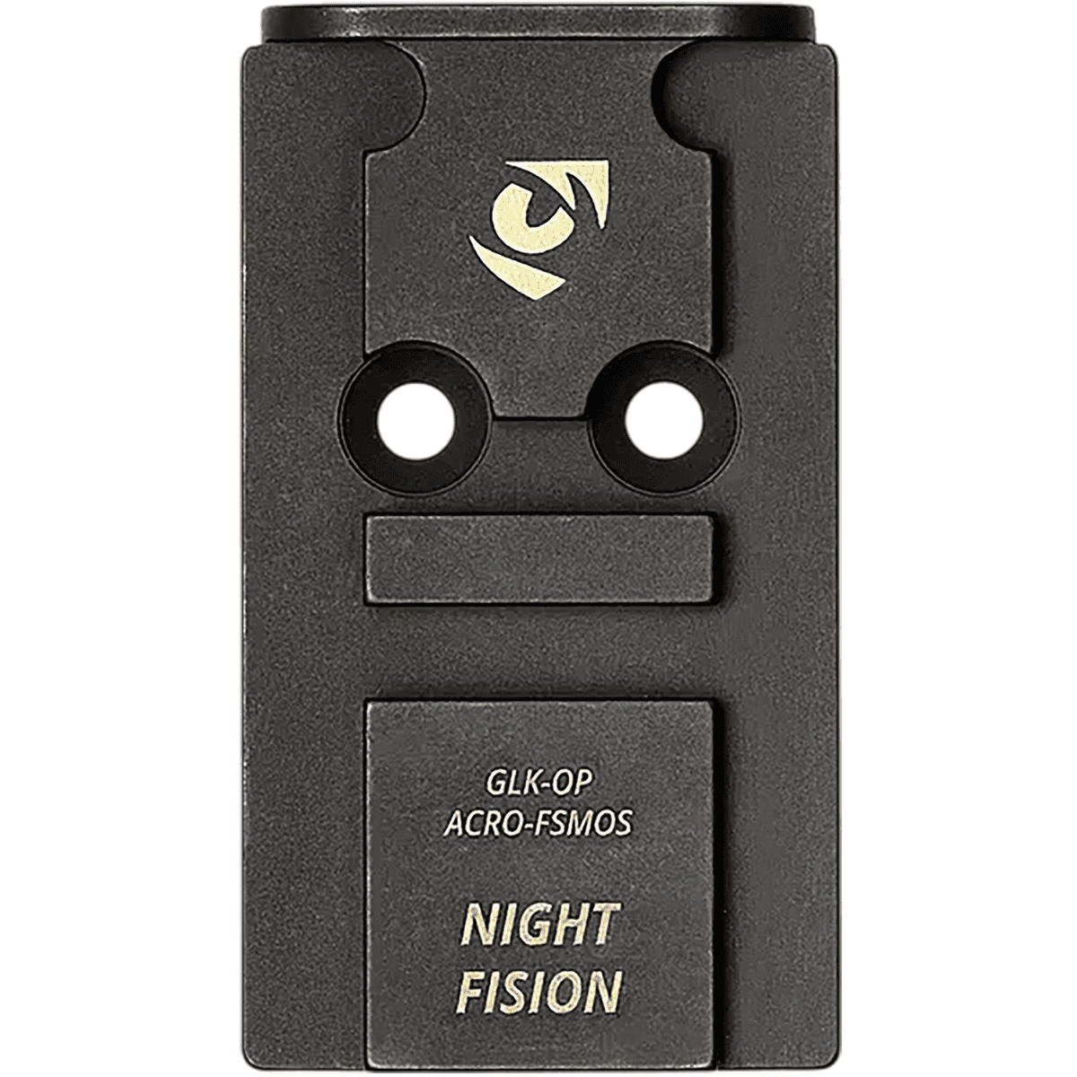 Night Fision Pistol Optic Plate, Black 17-4 Stainless Steel Mounts Aimpoint Acro P-2 & Optics w/ the Acro P-2 footprint to Glock MOS models (excluding Slimline models) - GLKOPACROFSMOS Night Fision Pistol Optic Plate, Black 17-4 Stainless Steel Mounts Aimpoint Acro P-2 & Optics w/ the Acro P-2 footprint to Glock MOS models (excluding Slimline models) - GLKOPACROFSMOS