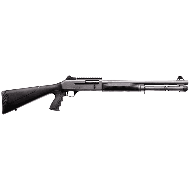 Four Peaks Imports AKSA Arms S4 Shotgun, 18.50" Chrome Plated Barrel 3" Chamber 7075-T6 Aluminum Receiver Synthetic Stock Picatinny Rail Tungsten Gray Semi-Auto 5+1rd 12 Gauge - 12059 Four Peaks Imports AKSA Arms S4 Shotgun, 18.50" Chrome Plated Barrel 3" Chamber 7075-T6 Aluminum Receiver Synthetic Stock Picatinny Rail Tungsten Gray Semi-Auto 5+1rd 12 Gauge - 12059