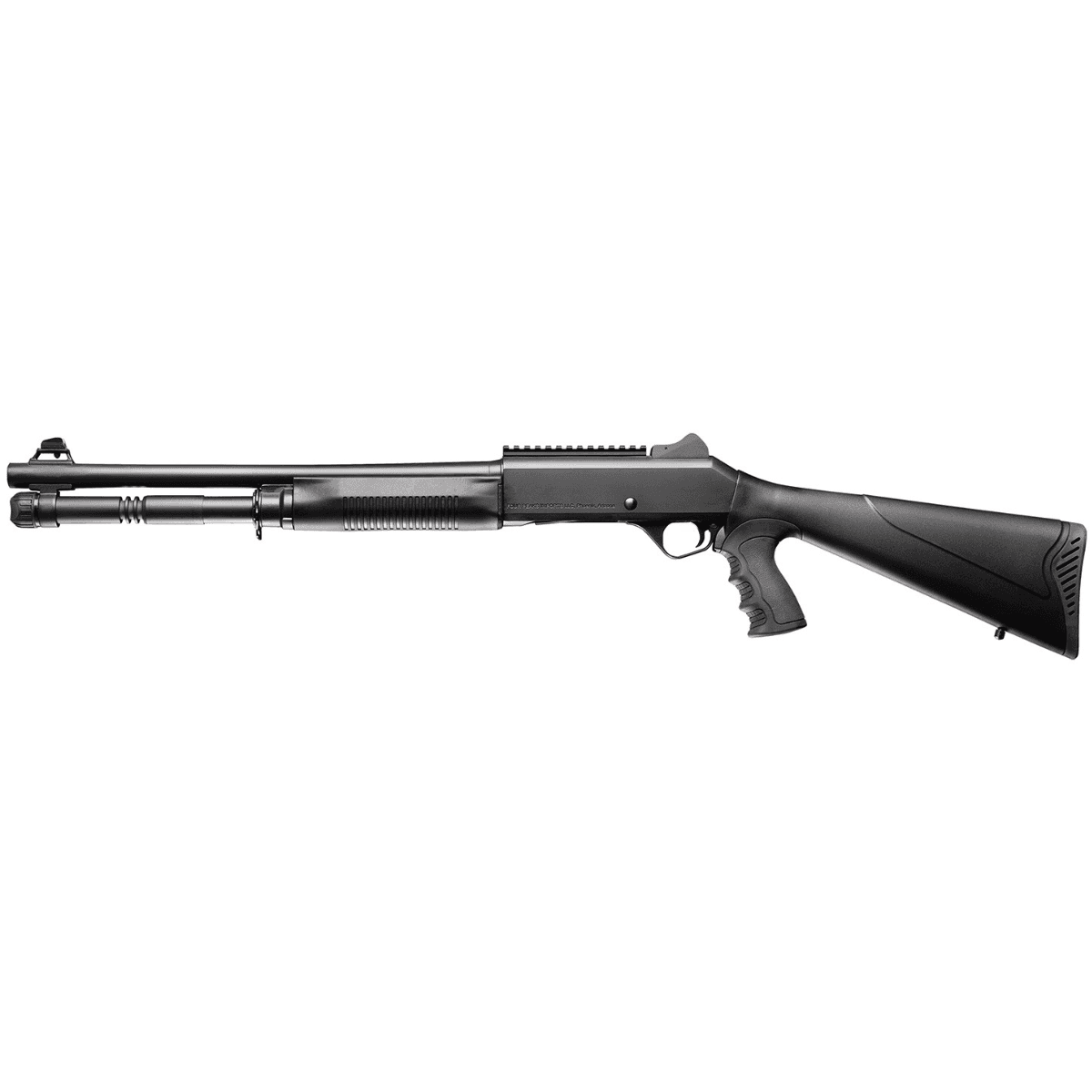 Four Peaks Imports AKSA Arms S4 Shotgun, 18.50" Chrome Plated Barrel 3" Chamber 7075-T6 Aluminum Receiver Synthetic Stock Picatinny Rail Black Semi-Auto 5+1rd 12 Gauge - 12058 Four Peaks Imports AKSA Arms S4 Shotgun, 18.50" Chrome Plated Barrel 3" Chamber 7075-T6 Aluminum Receiver Synthetic Stock Picatinny Rail Black Semi-Auto 5+1rd 12 Gauge - 12058