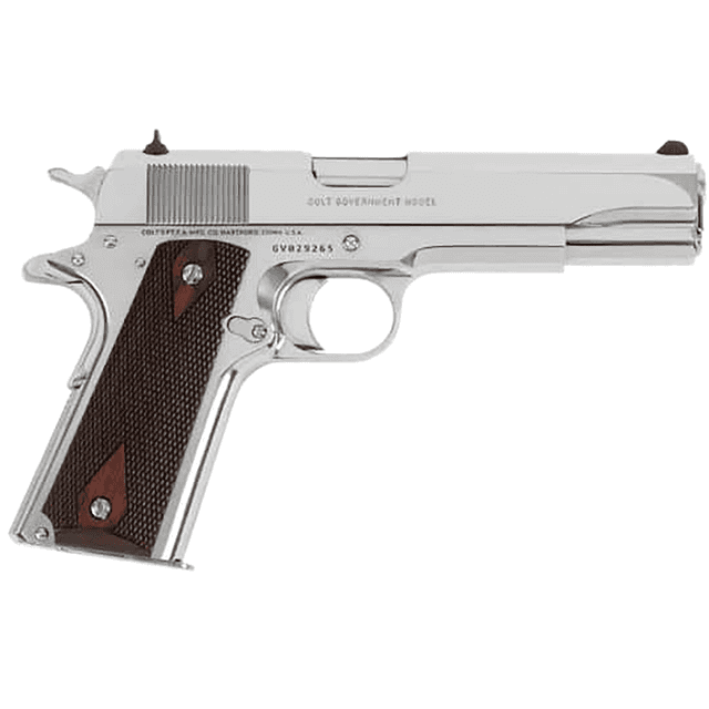 Colt Mfg Government Pistol, 5" Stainless National Match Barrel Serrated Slide Stainless Stainless Steel Frame w/Beavertail Checkered Blue G10 Grip Ambidextrous 9+1rd 9mm Luger - O1073BSTS Colt Mfg Government Pistol, 5" Stainless National Match Barrel Serrated Slide Stainless Stainless Steel Frame w/Beavertail Checkered Blue G10 Grip Ambidextrous 9+1rd 9mm Luger - O1073BSTS