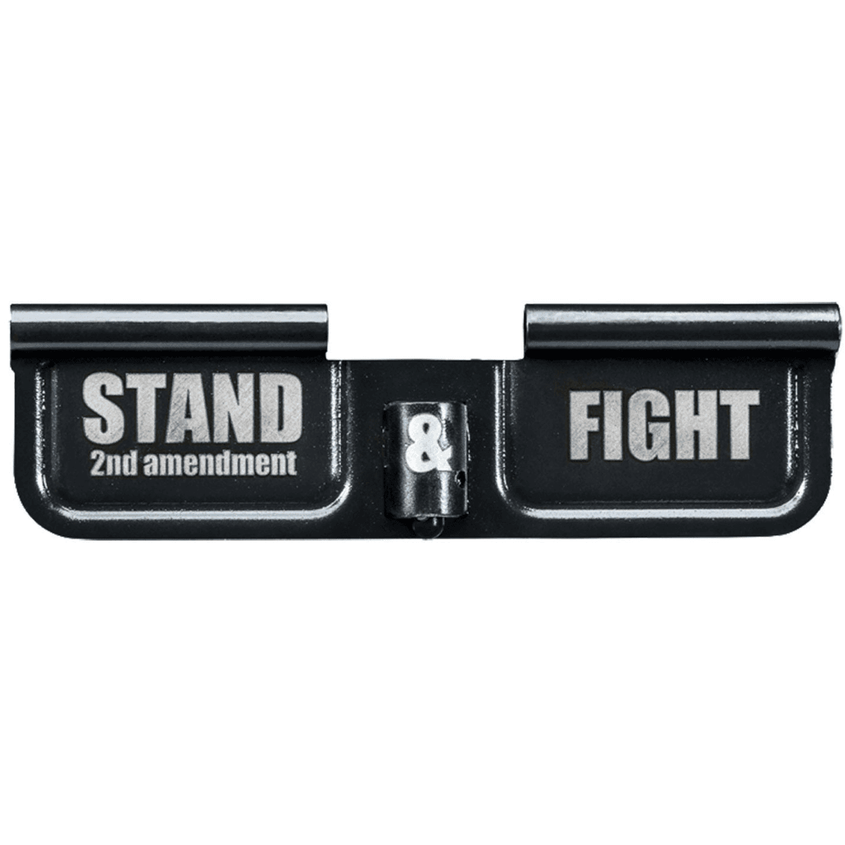 Phase 5 Weapon Systems Ejection Port Door, Black Parkerized Steel 3.10" Engraved "Stand & Fight" AR-15 - EPCSTAND Phase 5 Weapon Systems Ejection Port Door, Black Parkerized Steel 3.10" Engraved "Stand & Fight" AR-15 - EPCSTAND