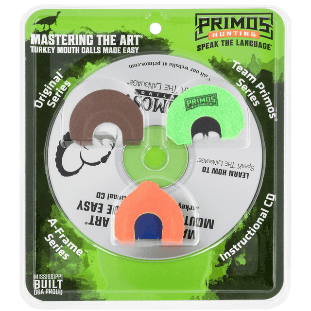 Primos Mastering the Art Call Pack, Diaphragm Call Attracts Turkeys Multi Color Blister Pack - PS1243 Primos Mastering the Art Call Pack, Diaphragm Call Attracts Turkeys Multi Color Blister Pack - PS1243