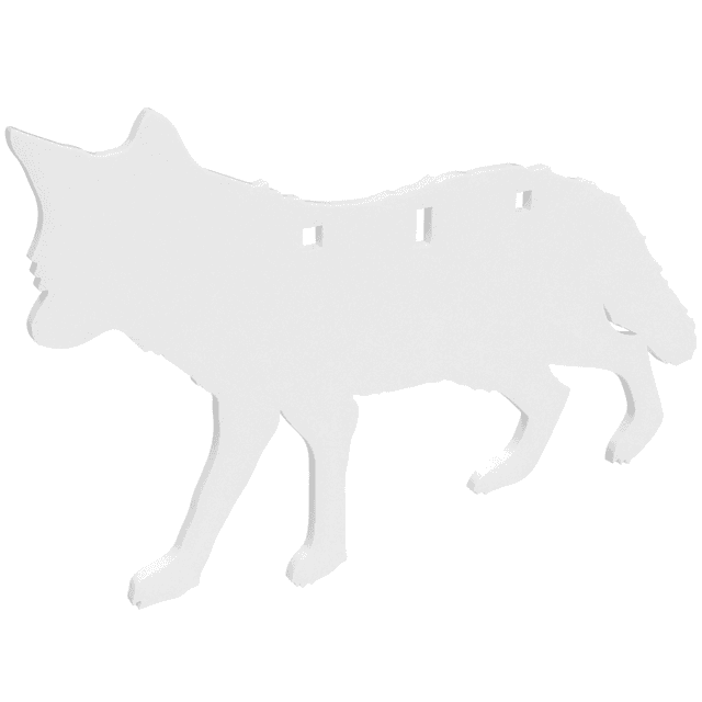 Birchwood Casey Centerfire Silhouette Coyote Target, White 3/8" AR500 Steel Target - BC-47711 Birchwood Casey Centerfire Silhouette Coyote Target, White 3/8" AR500 Steel Target - BC-47711