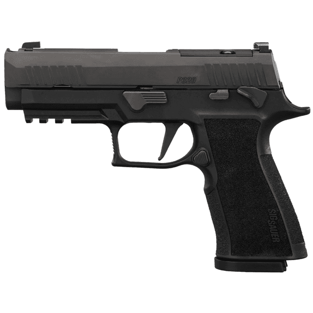 Sig Sauer P320 XTen COMP Pistol, 3.80" Black Bull Barrel Black Nitron Stainless Steel Optic Ready/Serrated Slide Black Stainless Steel Frame w/Beavertail&Picatinny Rail Black XSeries Grip Sig PRO RX Footprint 15+1rd 10mm Auto - 320XCA10COMPMS Sig Sauer P320 XTen COMP Pistol, 3.80" Black Bull Barrel Black Nitron Stainless Steel Optic Ready/Serrated Slide Black Stainless Steel Frame w/Beavertail&Picatinny Rail Black XSeries Grip Sig PRO RX Footprint 15+1rd 10mm Auto - 320XCA10COMPMS