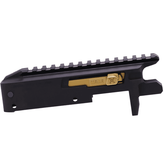 True Precision Inc TP/22 Receiver Set, Aluminum Black Anodized Receiver/ Gold Bolt Semi-Automatic 22LR - TP1022CMPRCBLG True Precision Inc TP/22 Receiver Set, Aluminum Black Anodized Receiver/ Gold Bolt Semi-Automatic 22LR - TP1022CMPRCBLG