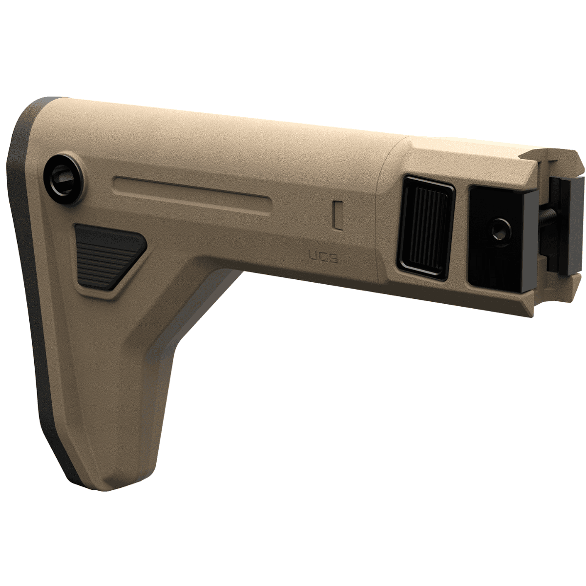 Magpul UCS (Universal Carbine Stock), FDE Reversible Folding Mechanism Compatible w/ Receivers Equipped w/ M1913 Rail Multi Platforms - MAG1441FDE Magpul UCS (Universal Carbine Stock), FDE Reversible Folding Mechanism Compatible w/ Receivers Equipped w/ M1913 Rail Multi Platforms - MAG1441FDE