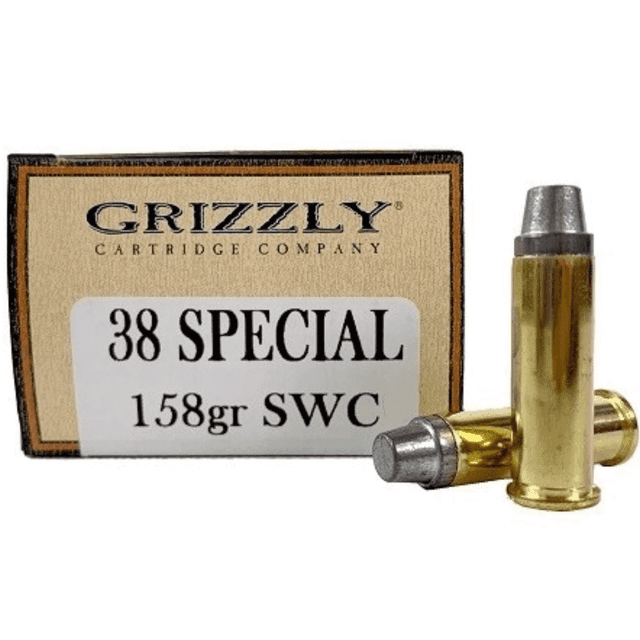 Grizzly Ammo Semi Wad-Cutter Ammo, 158gr 50 Per Box/10 Case 38Special - GC38SP7 Grizzly Ammo Semi Wad-Cutter Ammo, 158gr 50 Per Box/10 Case 38Special - GC38SP7