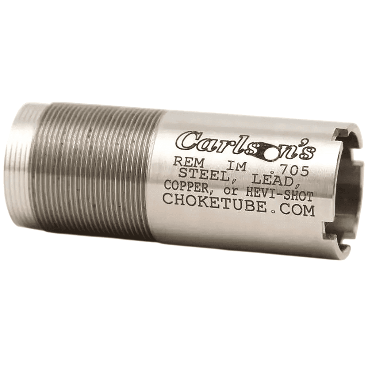 Carlson's Choke Tubes Flush Mount Choke Tube, Silver Stainless Steel Improved Modified Flush Remington 12 Gauge - 52266 Carlson's Choke Tubes Flush Mount Choke Tube, Silver Stainless Steel Improved Modified Flush Remington 12 Gauge - 52266