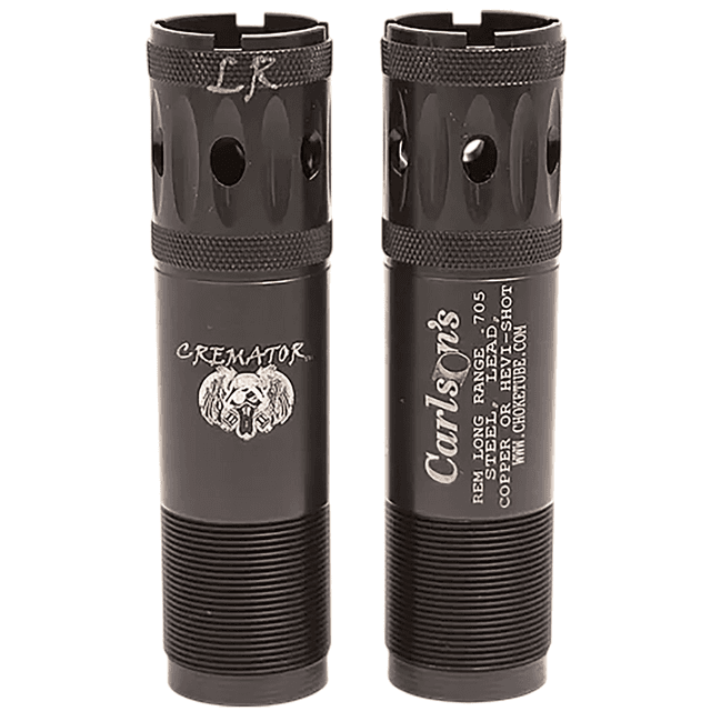 Carlson's Choke Tubes Cremator Choke Tube, Black Stainless Steel Ported Long Range 12 Gauge - 11537 Carlson's Choke Tubes Cremator Choke Tube, Black Stainless Steel Ported Long Range 12 Gauge - 11537
