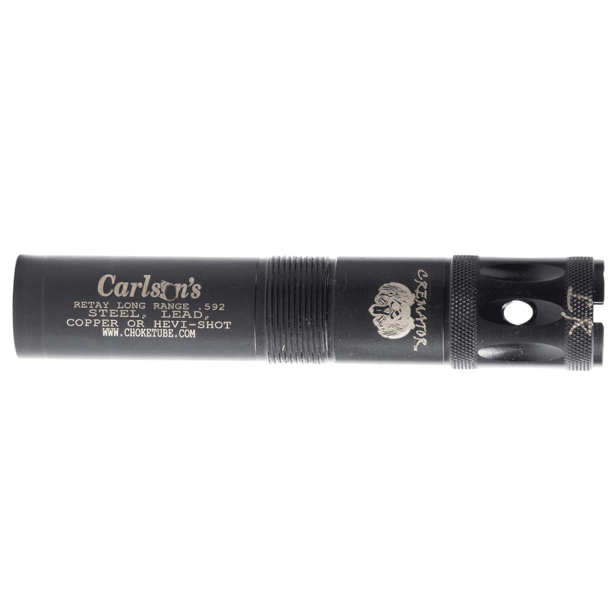 Carlson's Choke Tubes Cremator Choke Tube, Matte Black Stainless Steel Ported Retay 20 Gauge - 11479 Carlson's Choke Tubes Cremator Choke Tube, Matte Black Stainless Steel Ported Retay 20 Gauge - 11479
