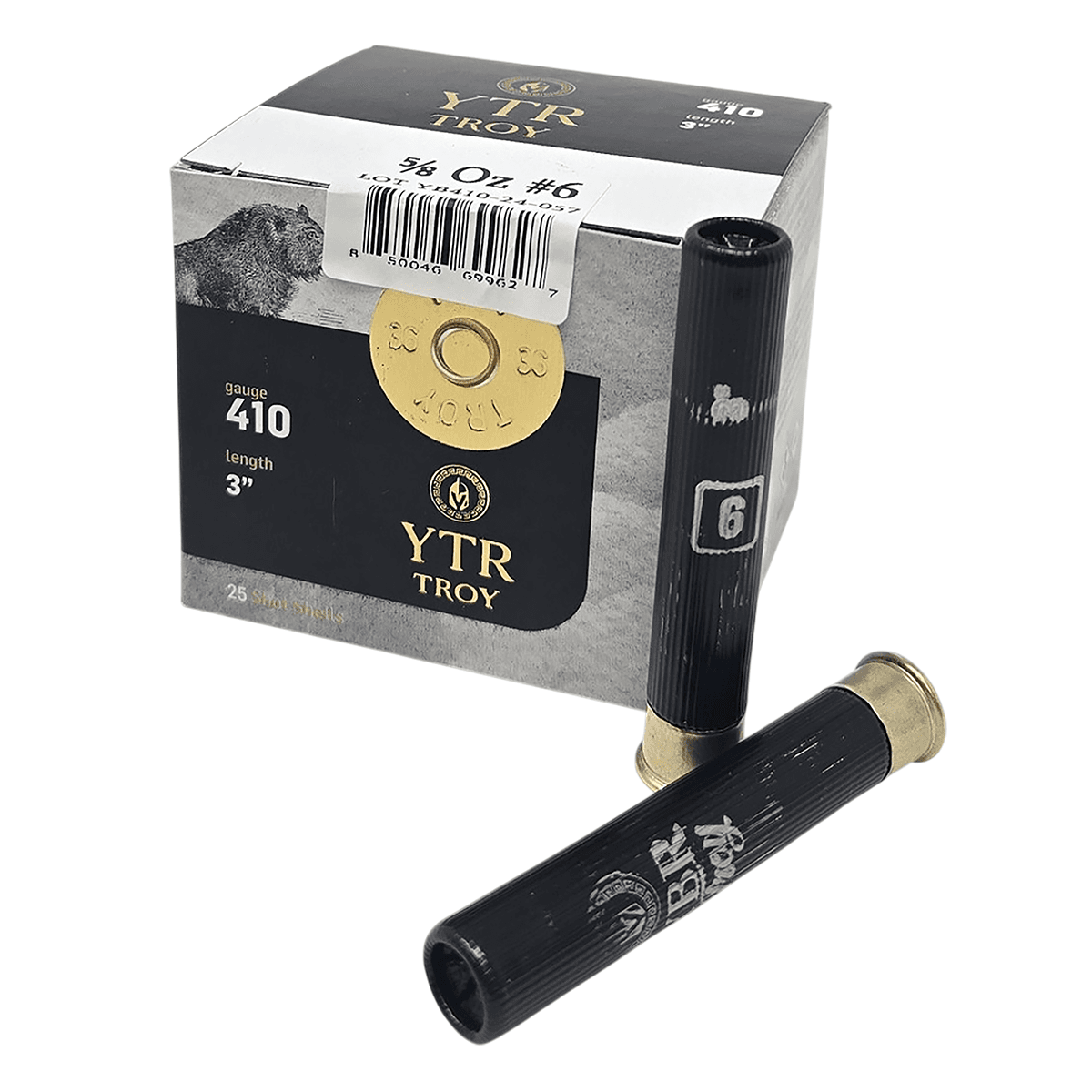 TROY 410 Shotgun Shells 3" 6 25/20 YBR410-3-58-6 TROY 410 Shotgun Shells 3" 6 25/20 YBR410-3-58-6