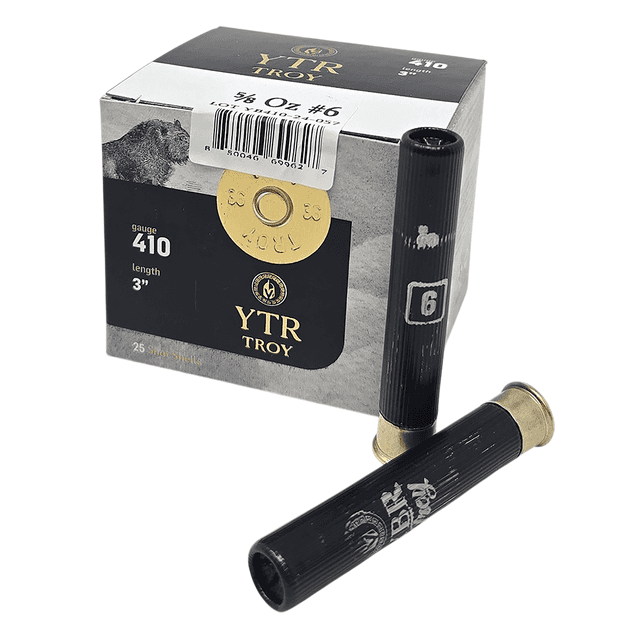 TROY 410 Shotgun Shells 3" 6 25/20 YBR410-3-58-6 TROY 410 Shotgun Shells 3" 6 25/20 YBR410-3-58-6