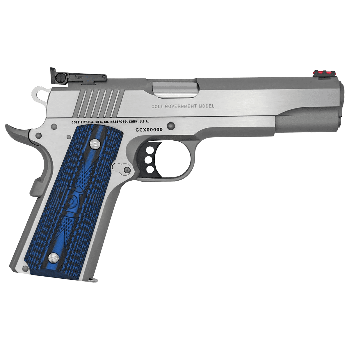 Colt O5073GCL Gold Cup Lite 38 Super 8+1 5" Stainless National Match Pistol Colt O5073GCL Gold Cup Lite 38 Super 8+1 5" Stainless National Match Pistol