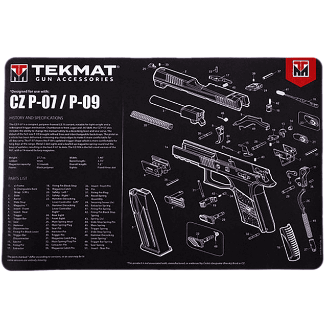 TekMat CZ P-07/P-09 Cleaning Mat Black/White Rubber 11"x17" TekMat CZ P-07/P-09 Cleaning Mat Black/White Rubber 11"x17"