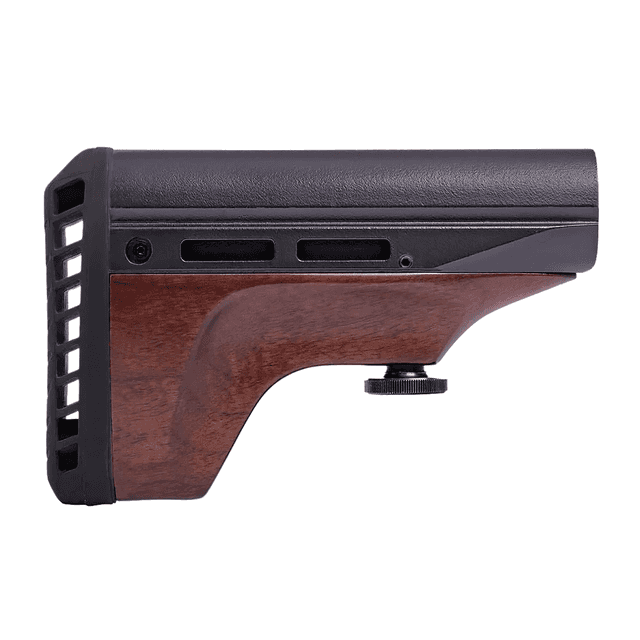 Woox Vigilante Stock Walnut Aluminum/Wood AR Platform 7.50" OAL Ambidextrous Woox Vigilante Stock Walnut Aluminum/Wood AR Platform 7.50" OAL Ambidextrous