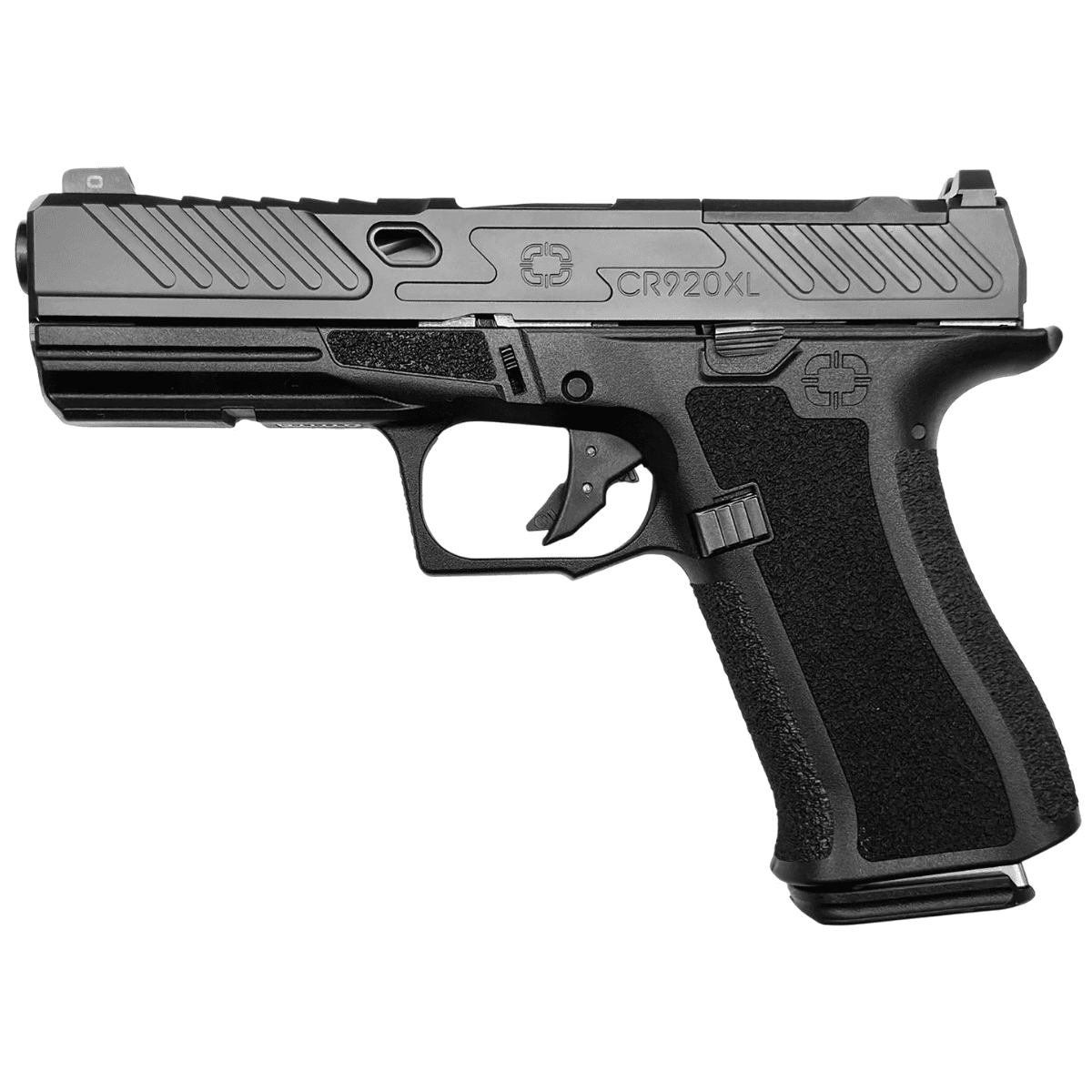Shadow Systems CR920XL Elite Pistol, 4.18" Black Nitride Match Grade Barrel Long/Optic Cut/Serrated/Window Cut Slide Black Polymer Frame w/Beavertail & Picatinny Rail Interchangeable Backstrap Sub-Compact Frame 15+1rd 9mm Luger - SS-5028 Shadow Systems CR920XL Elite Pistol, 4.18" Black Nitride Match Grade Barrel Long/Optic Cut/Serrated/Window Cut Slide Black Polymer Frame w/Beavertail & Picatinny Rail Interchangeable Backstrap Sub-Compact Frame 15+1rd 9mm Luger - SS-5028