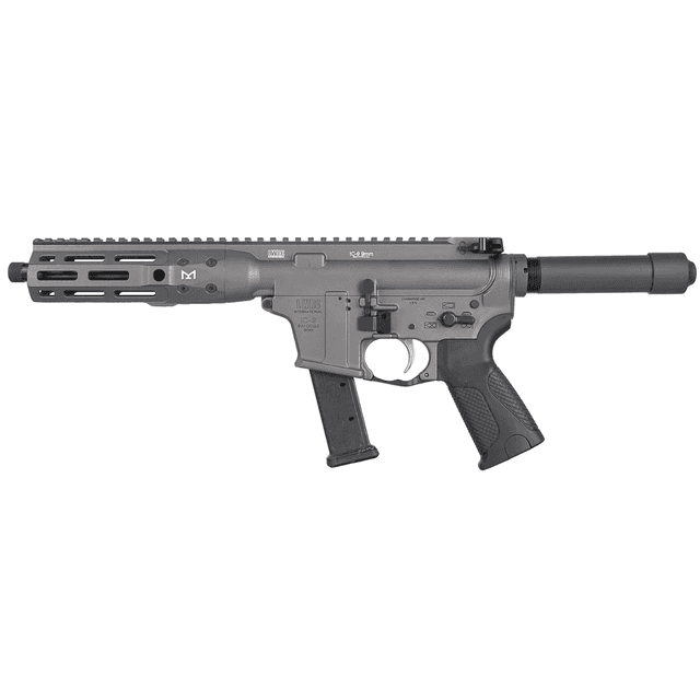LWRC IC-9 Tactical Pistol, 8.50" Black Nitride Threaded Barrel M-LOK Handguard Tungsten Gray Aluminum Receiver w/Integrated Rail Base Black Pistol Tube LWRC Ultra Combat Grip Ambidextrous 33+1rd 9mm Luger - ICP9TG8 LWRC IC-9 Tactical Pistol, 8.50" Black Nitride Threaded Barrel M-LOK Handguard Tungsten Gray Aluminum Receiver w/Integrated Rail Base Black Pistol Tube LWRC Ultra Combat Grip Ambidextrous 33+1rd 9mm Luger - ICP9TG8