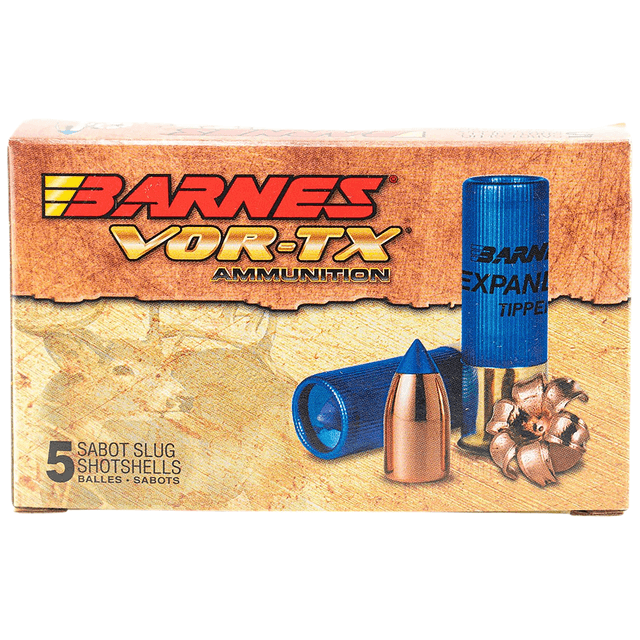 Barnes Bullets 12 Gauge 3" 5 Per Box Barnes Bullets 12 Gauge 3" 5 Per Box