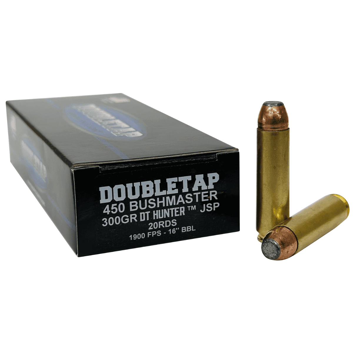 DoubleTap Ammunition DT Hunter Ammo, 300gr JSP 20 Per Box/25 Case 450Bushmaster - 450B300SP DoubleTap Ammunition DT Hunter Ammo, 300gr JSP 20 Per Box/25 Case 450Bushmaster - 450B300SP