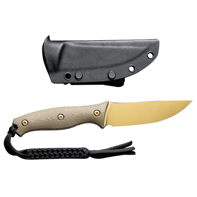 Civivi Knives Stormridge Knife, 3.92" Fixed Straight Back Plain Desert Tan Stonewashed Nitro-V Steel Blade Tan Textured G10 Handle - C23041-2 Civivi Knives Stormridge Knife, 3.92" Fixed Straight Back Plain Desert Tan Stonewashed Nitro-V Steel Blade Tan Textured G10 Handle - C23041-2