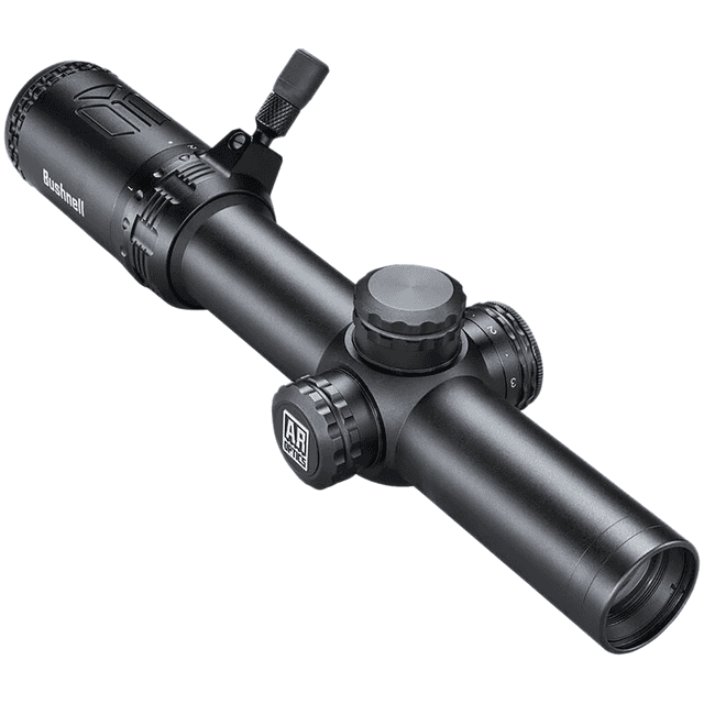 Bushnell AR Rifle Scope, Black Aluminum 1-8x24mm 30mm Tube Illuminated BTR-1 BDC Reticle Fog / Waterproof - AR71824I Bushnell AR Rifle Scope, Black Aluminum 1-8x24mm 30mm Tube Illuminated BTR-1 BDC Reticle Fog / Waterproof - AR71824I