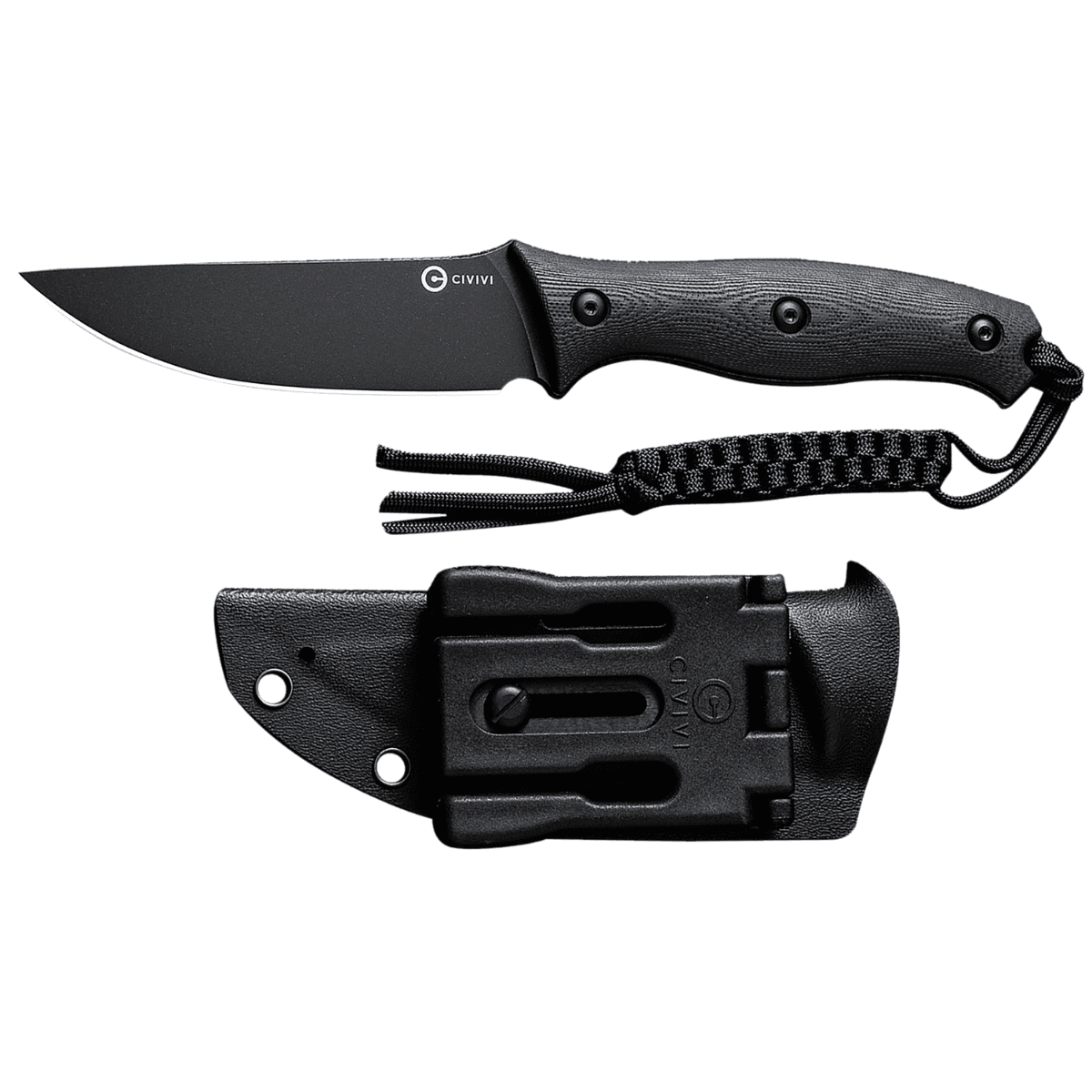 Civivi Knives Stormridge Knife, 3.92" Fixed Straight Back Plain Black Stonewashed Nitro-V Steel Blade Black Textured G10 Handle - C23041-1 Civivi Knives Stormridge Knife, 3.92" Fixed Straight Back Plain Black Stonewashed Nitro-V Steel Blade Black Textured G10 Handle - C23041-1