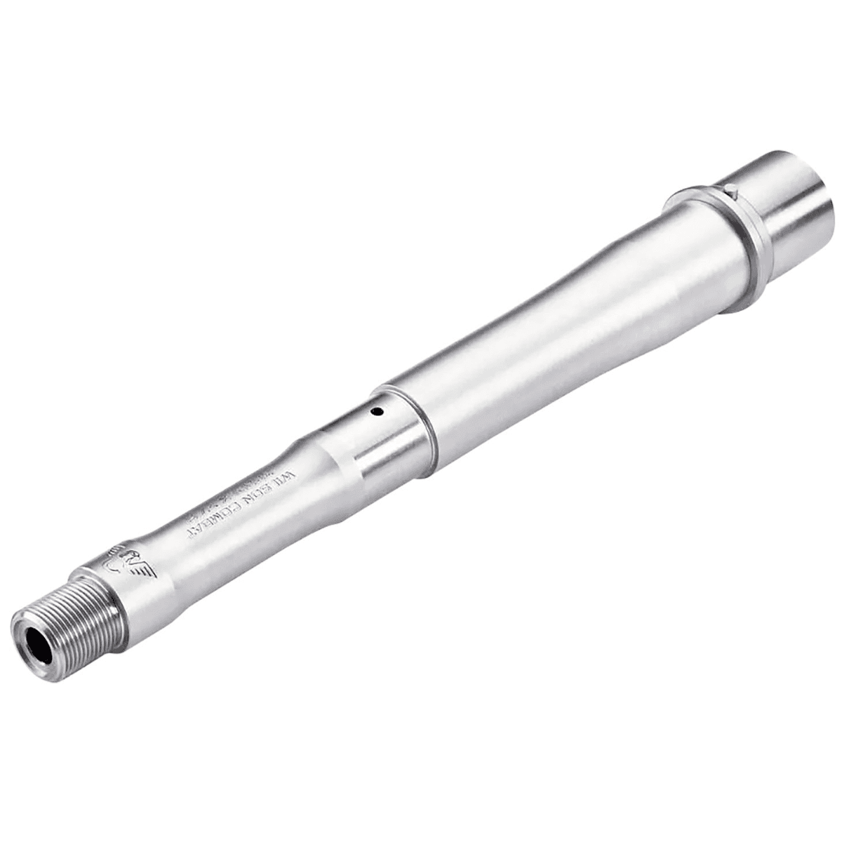 Wilson Combat Match Grade Barrel, 8" Stainless Bead Blasted Finish 416R Stainless Steel Material SBR Tactical Profile with Threading & 1:7" Twist for AR-15 300 Blackout - TR300SBRPG8RT7 Wilson Combat Match Grade Barrel, 8" Stainless Bead Blasted Finish 416R Stainless Steel Material SBR Tactical Profile with Threading & 1:7" Twist for AR-15 300 Blackout - TR300SBRPG8RT7