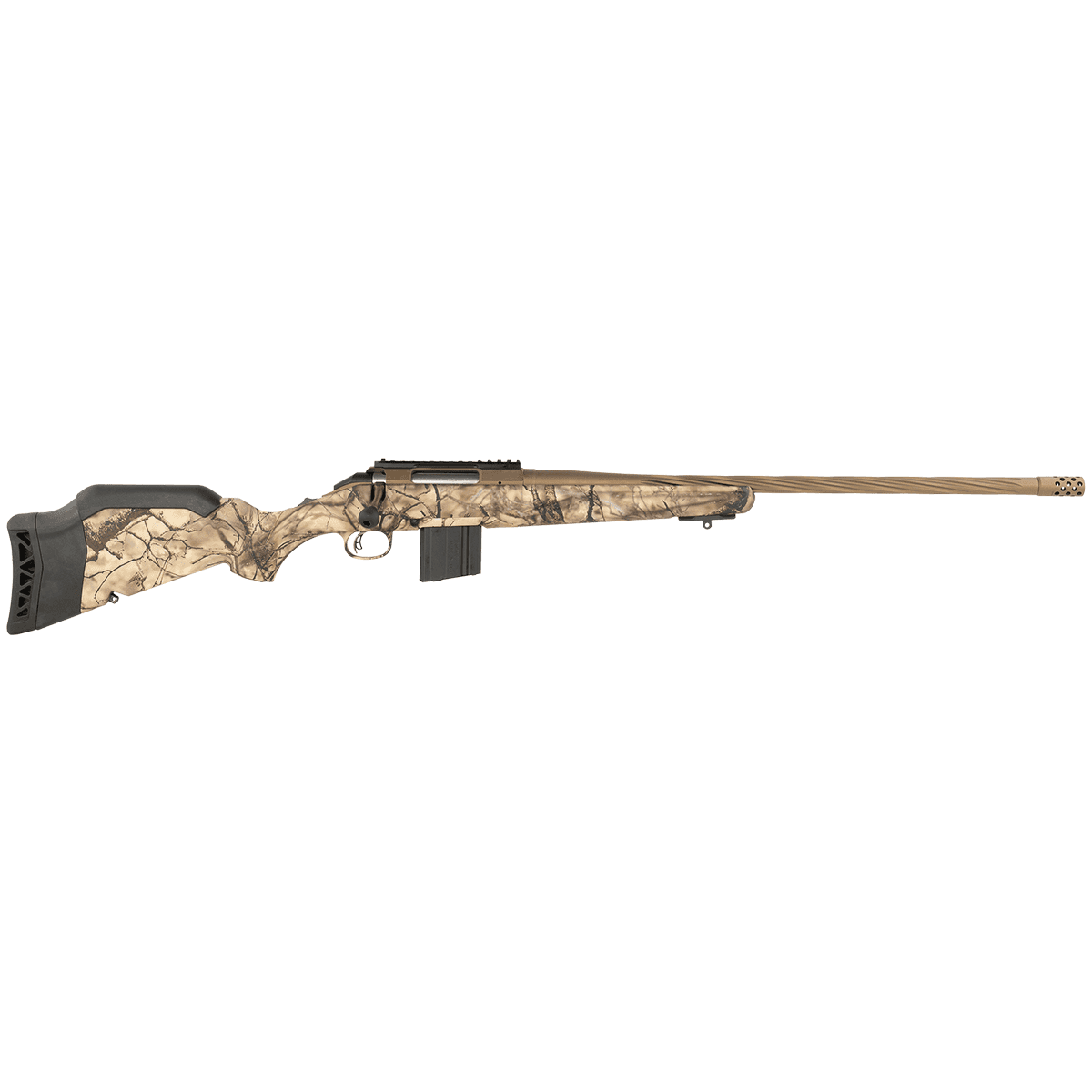 Ruger American Gen II Full Size 6mm ARC 5+1 22" Burnt Bronze/Go Wild Camo Rifle Ruger American Gen II Full Size 6mm ARC 5+1 22" Burnt Bronze/Go Wild Camo Rifle