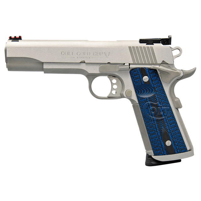 Colt O5073XE Gold Cup Trophy 38 Super 9+1 5" Stainless National Match Pistol Colt O5073XE Gold Cup Trophy 38 Super 9+1 5" Stainless National Match Pistol