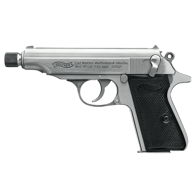 Walther Arms 4796062 PP SD Carry Frame 32 ACP 8+1 3.90" Stainless Steel CCW Pistol Walther Arms 4796062 PP SD Carry Frame 32 ACP 8+1 3.90" Stainless Steel CCW Pistol