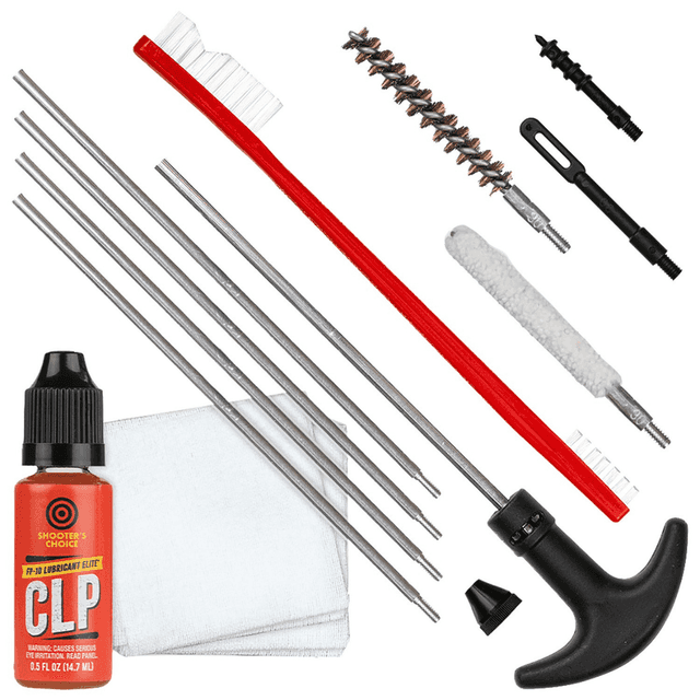 Shooters Choice Gun Rod Cleaning Kit, Cleans / Lubricates / Protects 13 Piece Rifle .30 Caliber - SHFSRK30 Shooters Choice Gun Rod Cleaning Kit, Cleans / Lubricates / Protects 13 Piece Rifle .30 Caliber - SHFSRK30