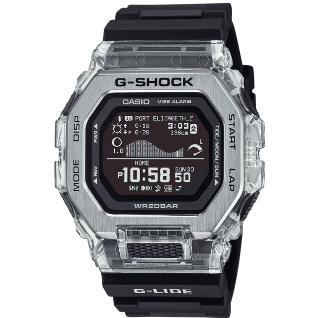 G-Shock G-LIDE Digital Watch, Black Band Shock Resistant 20 Bar Water Resistant - GBX100S1CR G-Shock G-LIDE Digital Watch, Black Band Shock Resistant 20 Bar Water Resistant - GBX100S1CR