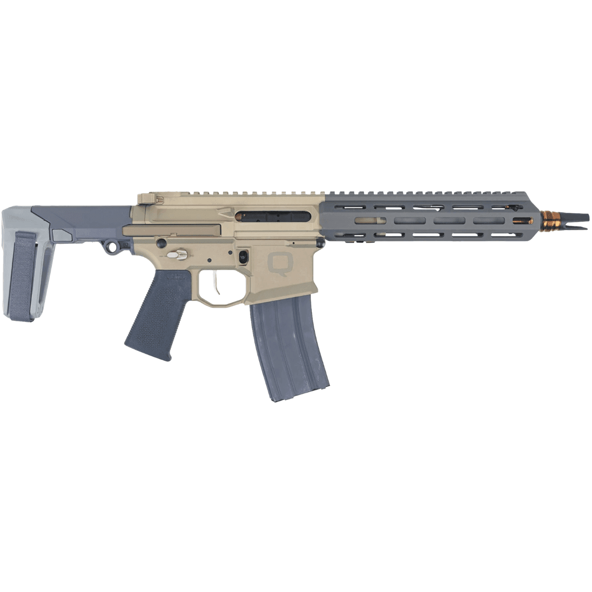 Q LLC Honey Badger Rifle, 10" Threaded Barrel M-LOK Handguard Aluminum Receiver Tan SB Tactical Brace 30+1rd 5.56 NATO - HB55610INPISTOL Q LLC Honey Badger Rifle, 10" Threaded Barrel M-LOK Handguard Aluminum Receiver Tan SB Tactical Brace 30+1rd 5.56 NATO - HB55610INPISTOL