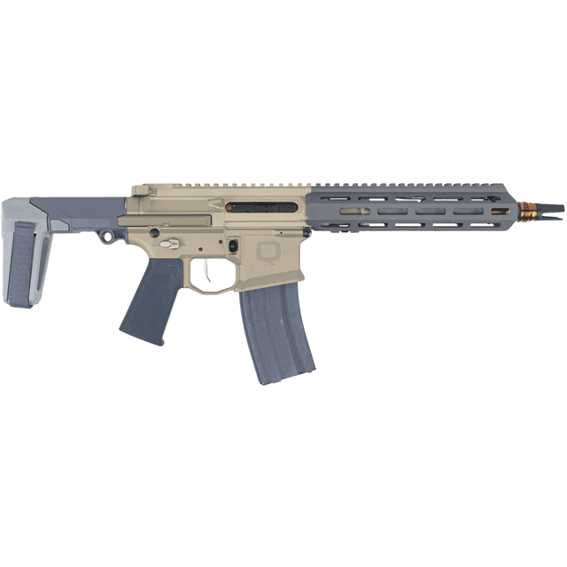 Q LLC Honey Badger Rifle, 10" Threaded Barrel M-LOK Handguard Aluminum Receiver Tan SB Tactical Brace 30+1rd 5.56 NATO - HB55610INPISTOL Q LLC Honey Badger Rifle, 10" Threaded Barrel M-LOK Handguard Aluminum Receiver Tan SB Tactical Brace 30+1rd 5.56 NATO - HB55610INPISTOL