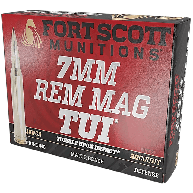 Fort Scott Munitions Tumble Upon Impact (TUI) 7mm 150gr Solid Copper Spun 20 Per Box Fort Scott Munitions Tumble Upon Impact (TUI) 7mm 150gr Solid Copper Spun 20 Per Box