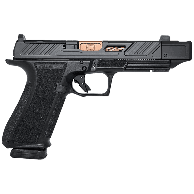 Shadow Systems DR920P Elite Pistol, 4.60" Bronze TICN Match Grade/Spiral Fluted/Compensated Barrel & Optic Cut/Serrated/Window Cut Stainless Steel Slide Black Polymer Frame w/Beavertail & Picatinny Rail Full Size 17+1rd 9mm Luger - SS-2211 Shadow Systems DR920P Elite Pistol, 4.60" Bronze TICN Match Grade/Spiral Fluted/Compensated Barrel & Optic Cut/Serrated/Window Cut Stainless Steel Slide Black Polymer Frame w/Beavertail & Picatinny Rail Full Size 17+1rd 9mm Luger - SS-2211