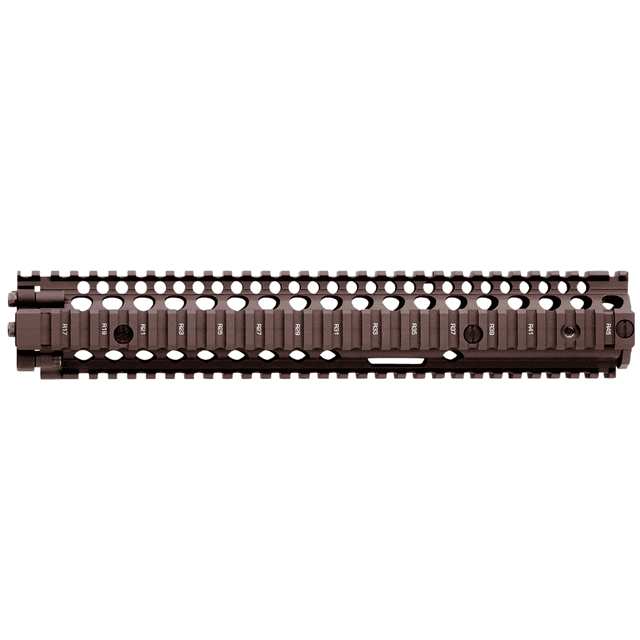 Daniel Defense M4A1 RIS II Handguard, 12.25" 2-Piece Free-Floating Style Made of 6061-T6 Aluminum w/ Flat Dark Earth Anodized Finish & Picatinny Rail for AR-15 - 0100408001 Daniel Defense M4A1 RIS II Handguard, 12.25" 2-Piece Free-Floating Style Made of 6061-T6 Aluminum w/ Flat Dark Earth Anodized Finish & Picatinny Rail for AR-15 - 0100408001