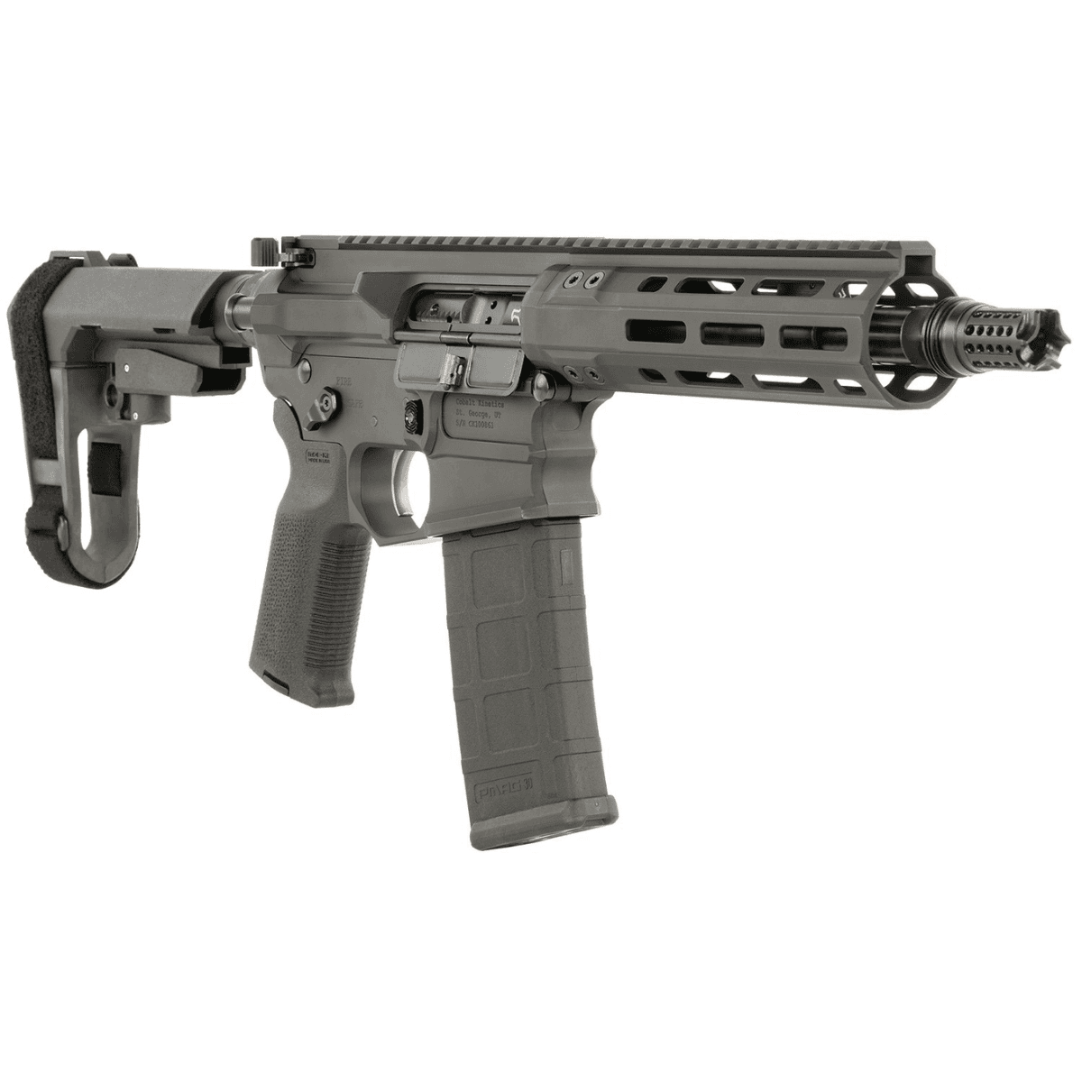 Cobalt Kinetics Pro Light Rifle, 7.50" Black Melonite Barrel Black Aluminum Picatinny Rail Receiver Polymer SB Tactical SBA3 Brace Black Polymer Grip 300 Blackout - CKPROLITE30075BLK Cobalt Kinetics Pro Light Rifle, 7.50" Black Melonite Barrel Black Aluminum Picatinny Rail Receiver Polymer SB Tactical SBA3 Brace Black Polymer Grip 300 Blackout - CKPROLITE30075BLK