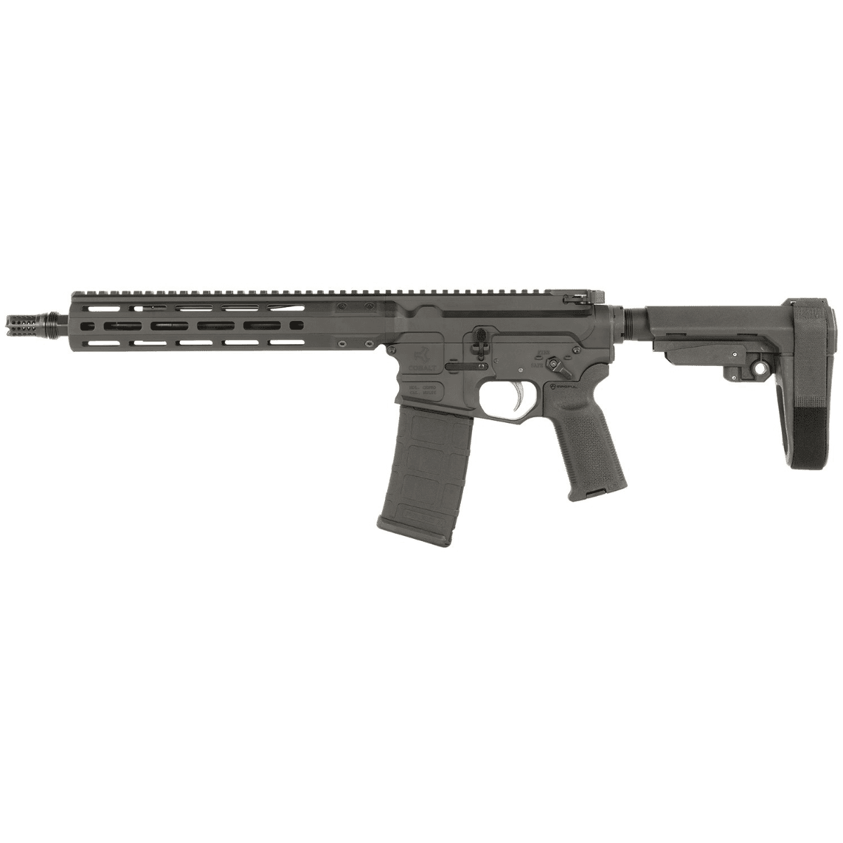 Cobalt Kinetics Pro Light Rifle, 11.50" Black Barrel Black Picatinny Rail Aluminum Receiver M-LOK Handguard SB Tactical SBA3 Brace Black Polymer Stock Black Polymer Grip 223 Rem/5.56 NATO - CKPROLITE556115BLK Cobalt Kinetics Pro Light Rifle, 11.50" Black Barrel Black Picatinny Rail Aluminum Receiver M-LOK Handguard SB Tactical SBA3 Brace Black Polymer Stock Black Polymer Grip 223 Rem/5.56 NATO - CKPROLITE556115BLK