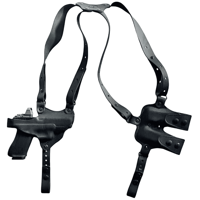 1791 Gunleather Optic Ready Shoulder Holster, Black Shoulder Horizontal Right Hand Fits Sig P320 - NSS2.4SBLHR 1791 Gunleather Optic Ready Shoulder Holster, Black Shoulder Horizontal Right Hand Fits Sig P320 - NSS2.4SBLHR