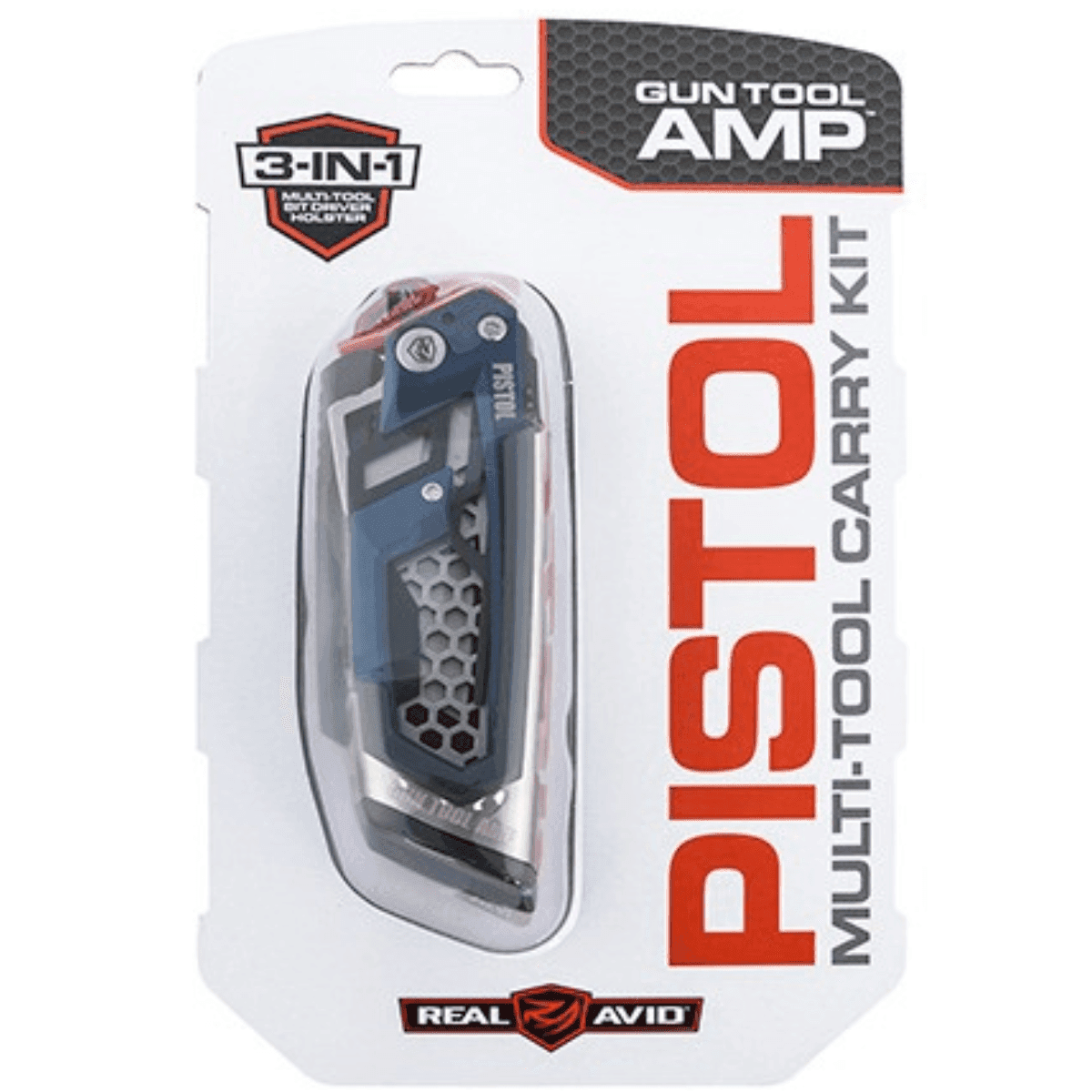 Real Avid Amp-Pistol Gun Tool, Black/Silver Stainless Steel Folding Multi-Tool for Pistol - AVGTAMPP Real Avid Amp-Pistol Gun Tool, Black/Silver Stainless Steel Folding Multi-Tool for Pistol - AVGTAMPP