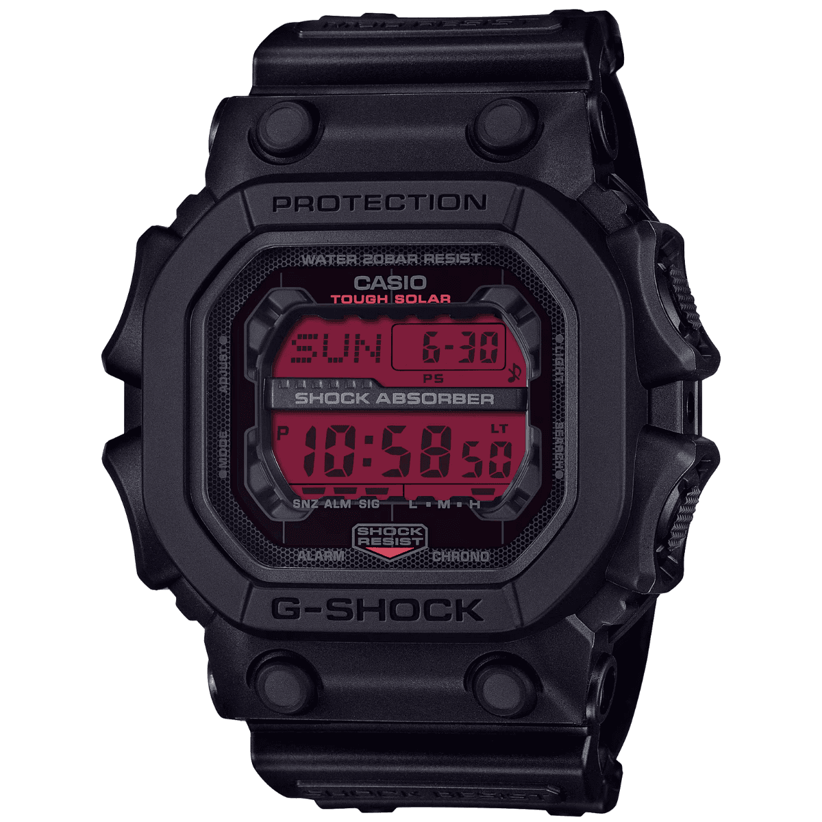 G-Shock Digital GXW GX-56 Series Watch, Resin Band Tough Solar 200-Meter Water Resistance Shock Resistant Mud Resistant - GX56BBR1CR G-Shock Digital GXW GX-56 Series Watch, Resin Band Tough Solar 200-Meter Water Resistance Shock Resistant Mud Resistant - GX56BBR1CR